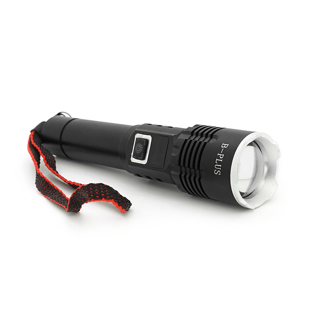 Ліхтарик BP-C16 P50, Zoom, 1 режим, корпус метал, акум 18650, індикація заряду, USB-кабель, BOX, фото 1