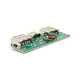 Плата для павербанка, 10000 mAh, 4-LED індикатора. Input: Micro-USB - 5V/2.1A, Type-C - 5V/2.1A Out: 2xUSB-A - 5V/1A, 5V/2.1A, фото 2