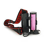 Налобний ліхтарик CY-2119A, 3 Cob, White+Red, 3+3 режими, корпус: пластик, водостійкий, ip44, живлення АКБ 18650, Type-C кабель,, фото 4