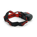 Налобний Ліхтарик KX-302, 3+3 різ., COB, корпус-пластик, водостійкий, 18650 акумулятор, USB кабель, BOX, фото 3