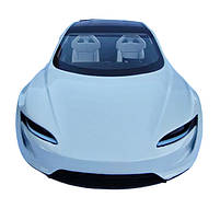 Машинка матал Tesla Roadster Тесла біла електро зарядка 1:24 звук світло 17*6,5*4,5см (RS-03612), фото 2