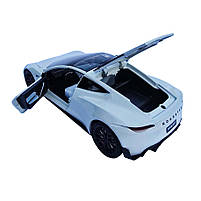 Машинка матал Tesla Roadster Тесла біла електро зарядка 1:24 звук світло 17*6,5*4,5см (RS-03612), фото 4