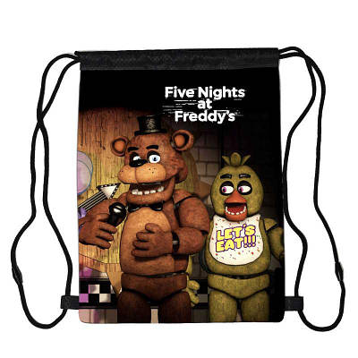 Сумка для взуття ФНАФ П'ять ночей із Фредді (Five Nights at Freddy's FNAF 01), 410 х 300 мм