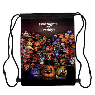 Сумка для взуття ФНАФ П'ять ночей із Фредді (Five Nights at Freddy's FNAF 05), 410 х 300 мм