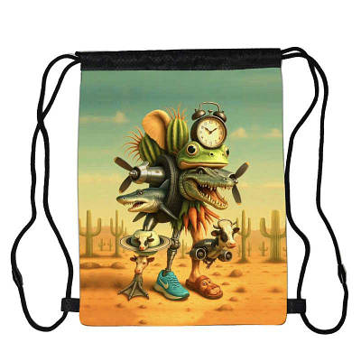 Сумка для взуття Брейнрот Тралалеро Тралала італійський мем (brainrot mem Traalalero Traalala 01), 410 х 300 мм