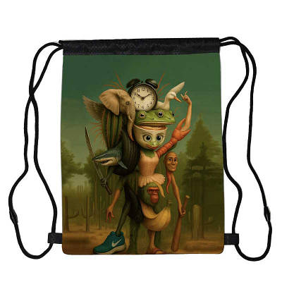 Сумка для взуття Брейнрот Тралалеро Тралала італійський мем (brainrot mem Traalalero Traalala 02), 410 х 300 мм