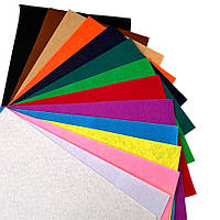 Набір фетру листового середньої жорсткості , А4, різнокольоровий, 14 шт, арт 019457, Різнокольоровий