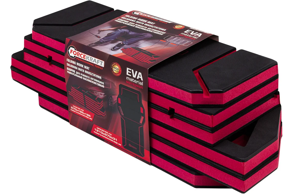 Килимок універсальний маслобензостійкий EVA 1210x570x31 мм FORCEKRAFT FK-TRL8002-1A, фото 1