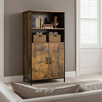 Металева шафа 124x60x35см Коричневий