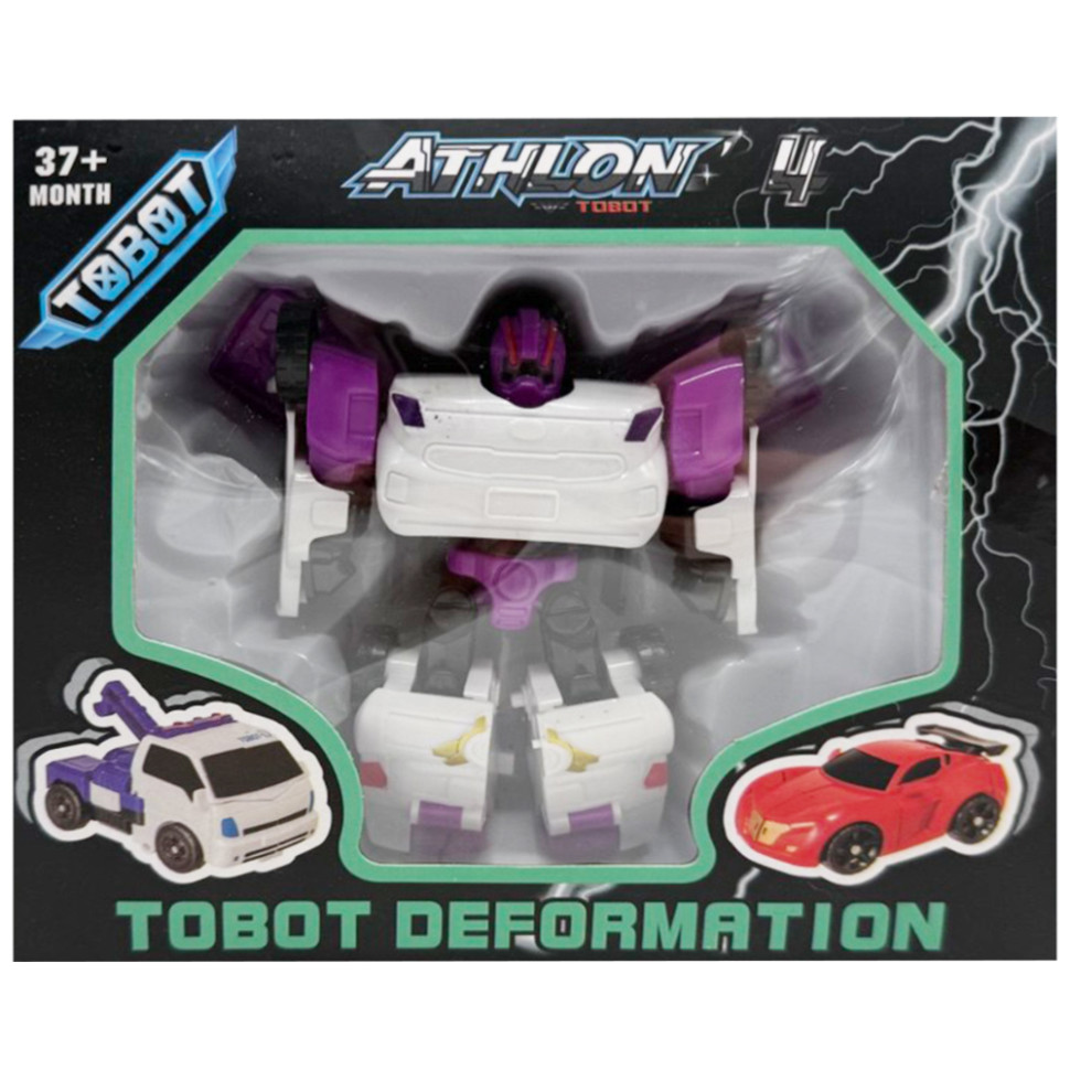 Машинка-трансформер "Tobot 2 в 1" 525-1 (Violet-1) пластик, фото 1