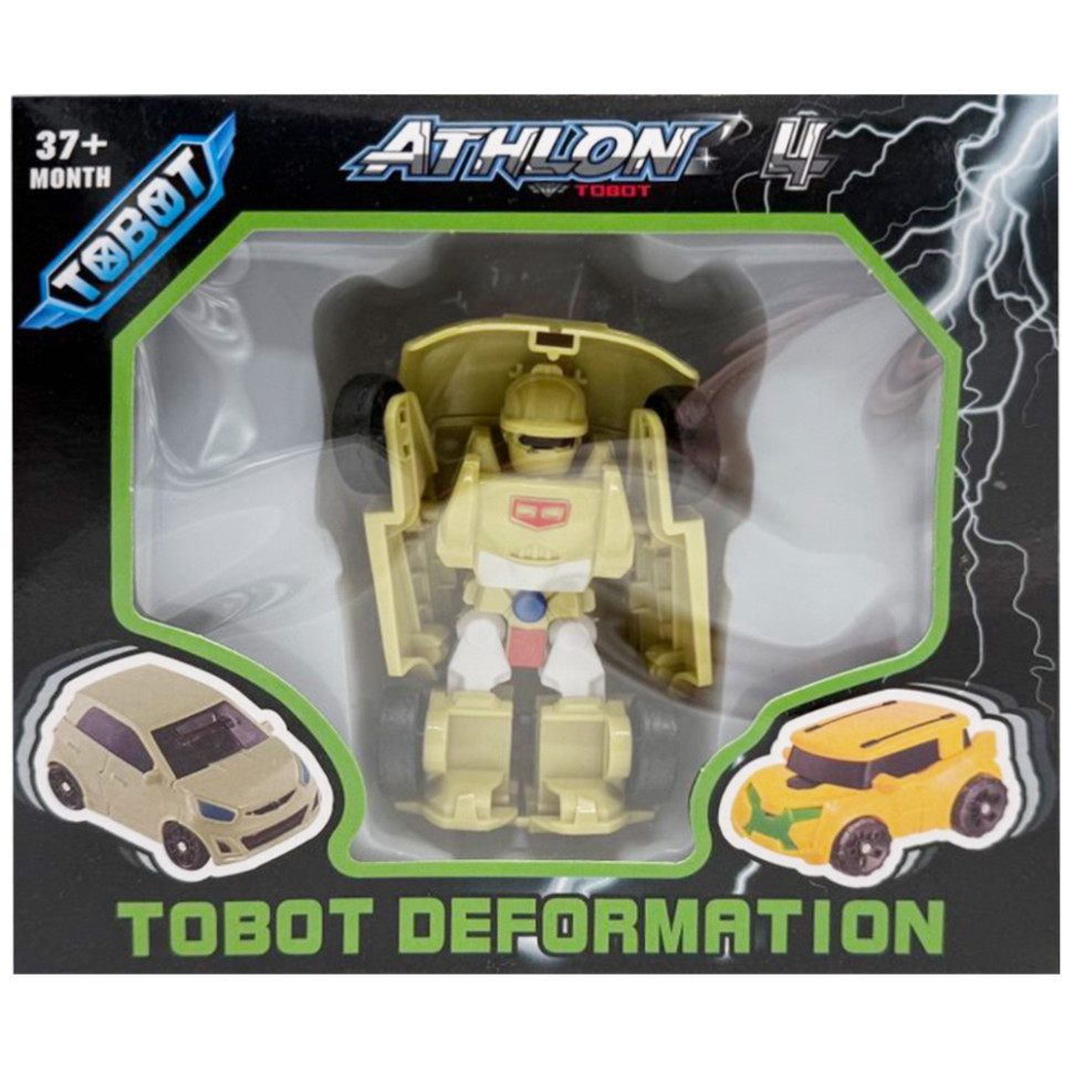 Машинка-трансформер "Tobot 2 в 1" 525-1 (Khaki) пластик, фото 1