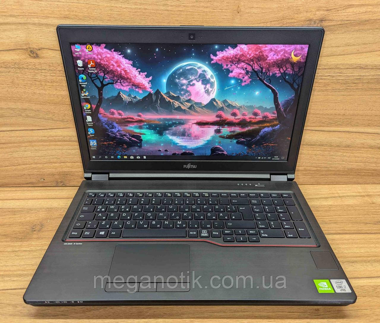 Ігровий ноутбук Fujitsu Celsius H7510 | Nvidia Quadro T1000 4 GB | 15,6" | Intel I7 - 10850H | 512GB SSD | 32GB, фото 1