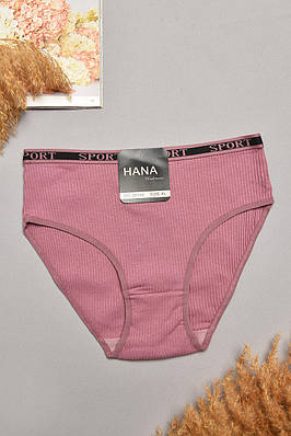 Труси жіночі напівбатальні у рубчик темно-лілового кольору 207930T Безкоштовна доставка