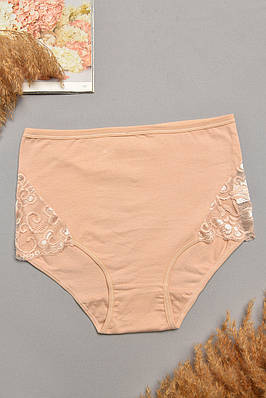 Труси жіночі напівбатальні бежевого кольору 207970T Безкоштовна доставка