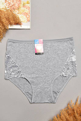 Труси жіночі напівбатальні сірого кольору 207972T Безкоштовна доставка
