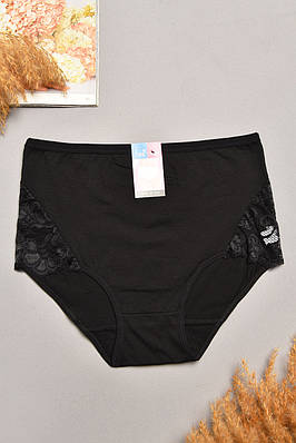 Труси жіночі напівбатальні чорного кольору 207973T Безкоштовна доставка