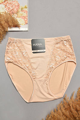 Труси жіночі напівбатальні бежевого кольору 207977T Безкоштовна доставка