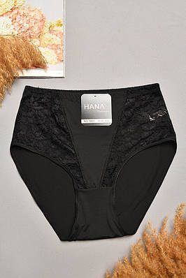 Труси жіночі напівбатальні чорного кольору 207979T Безкоштовна доставка
