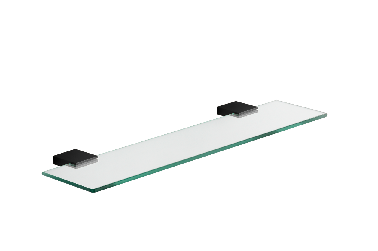 Полиця скляна VBI NEPTUNE BLACK, фото 1