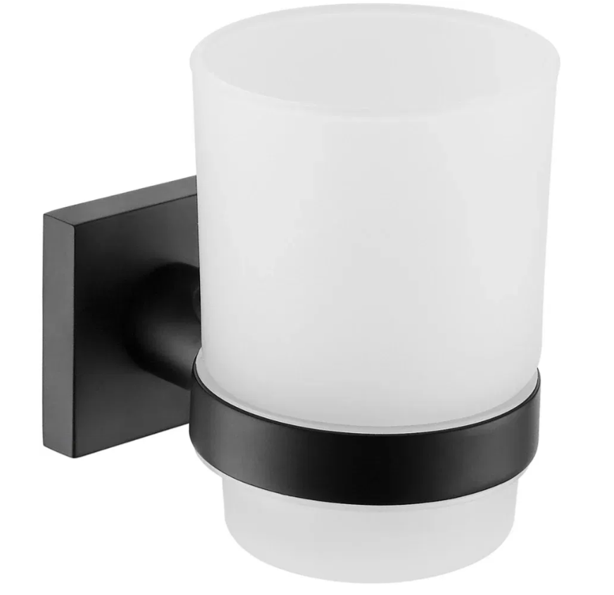 Стакан для зубних щіток VBI SATURN BLACK, фото 1