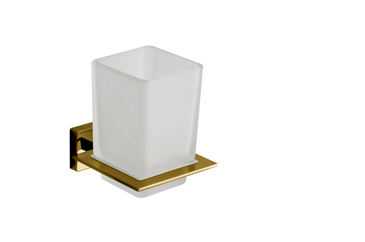 Стакан для зубних щіток VBI MERCURY GOLD, фото 1