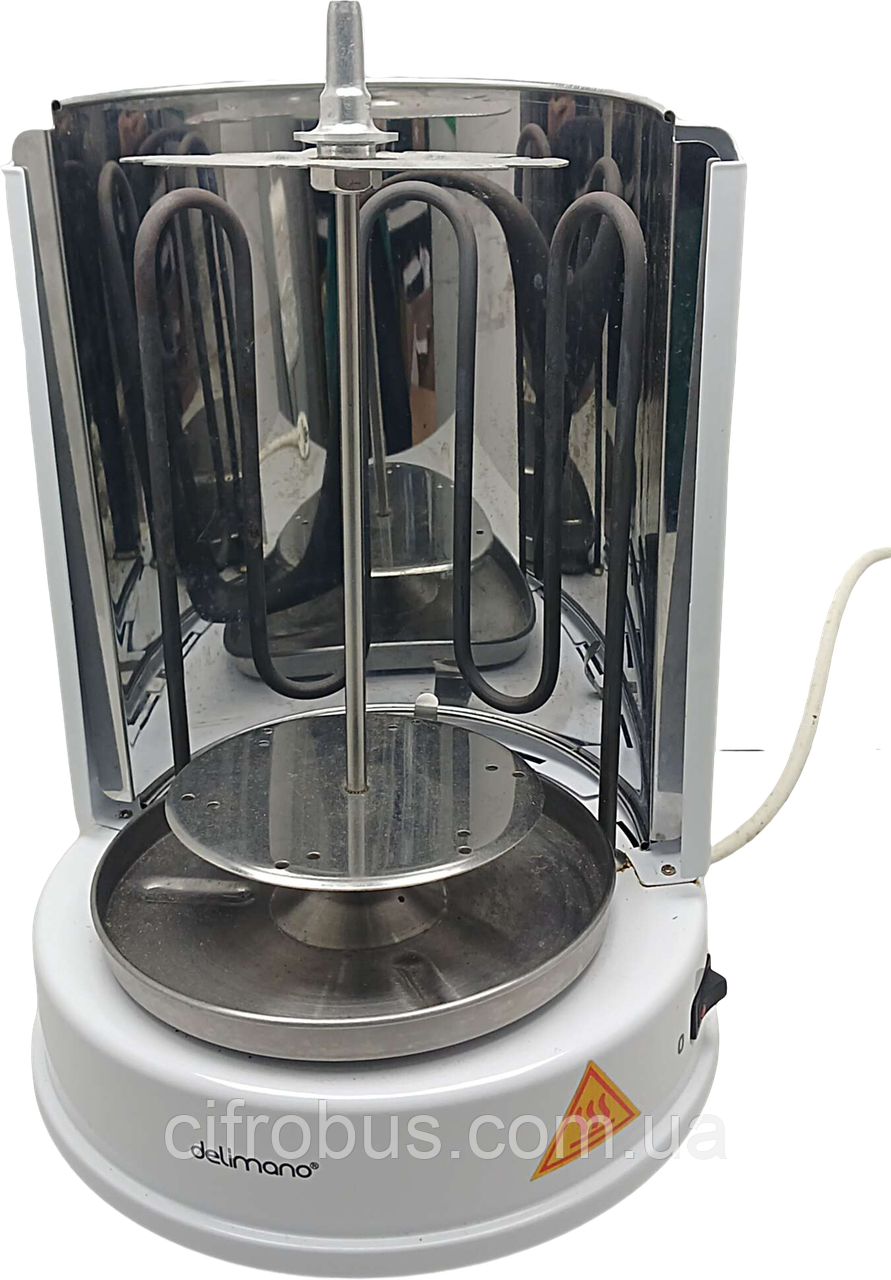 Електричний гриль шашличниця Б/У Delimano Chef Vertikal BBQ HS-R10, фото 1