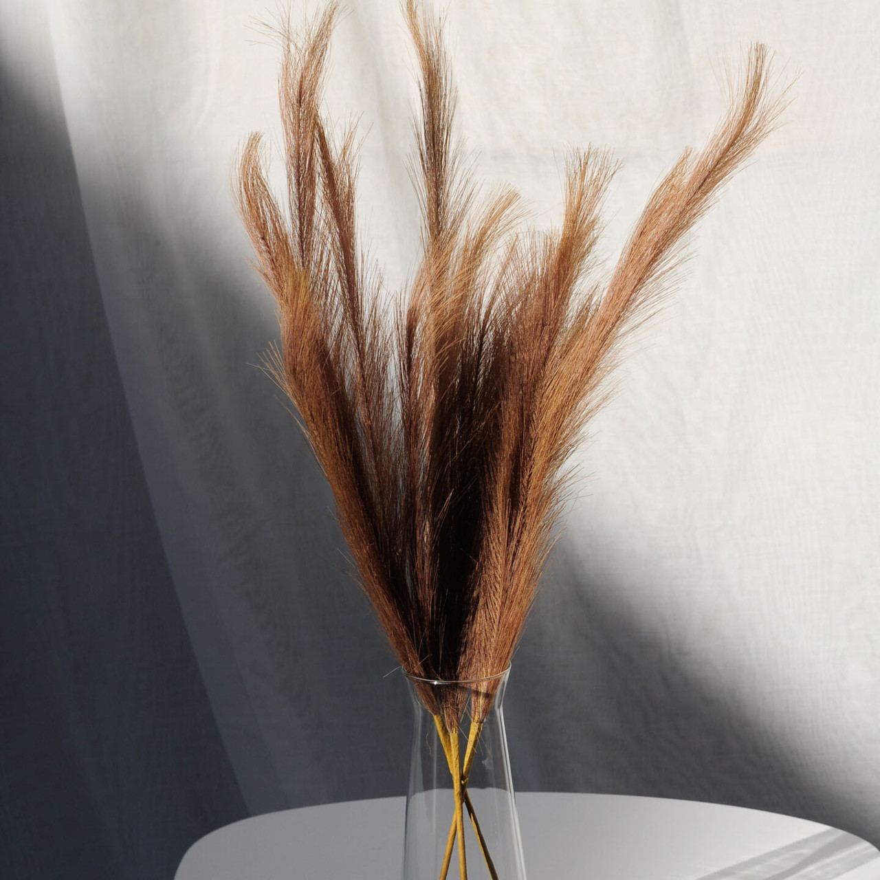 Пампас штучний 75см 10шт/уп. Колір: карамель KF-96, фото 1