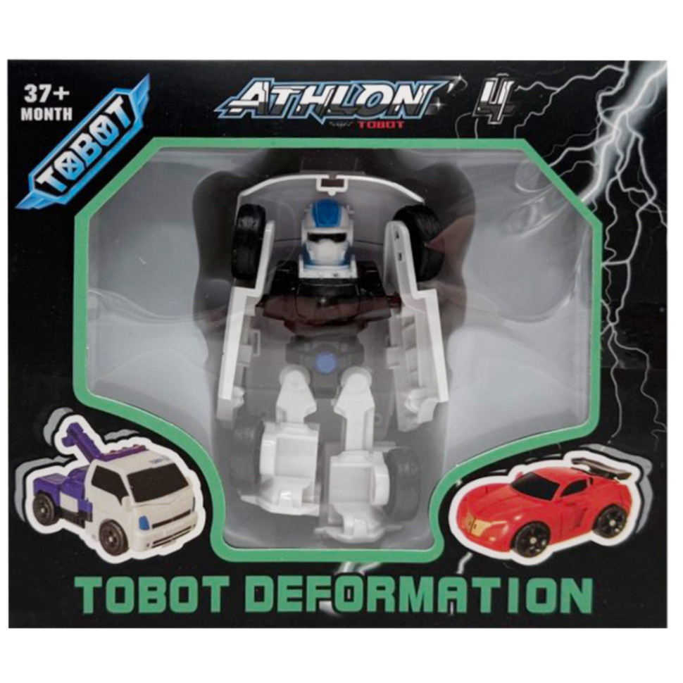 Машинка-трансформер "Tobot 2 в 1" Bambi 525-1(Black-2) пластик, Toyman, фото 1