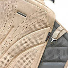 Накидка на задні сидіння Алькантара Maybach Додаткова вентиляція Бежеві 1 шт., фото 3