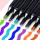 Набір двосторонніх маркерів для скетчингу 36 шт. у сумці, фото 3