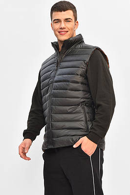 Жилетка чоловіча демісезонна чорного кольору 207968T Безкоштовна доставка