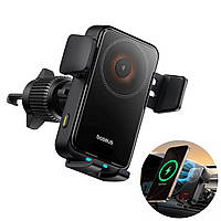 Автотримач із бездротовою зарядкою Baseus Wisdom Pro 15W Cosmic Black (C40381501123-00)