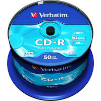 Диск CD-R 700Mb 52x для запису даних та резервного копіювання в упаковці 50 штук