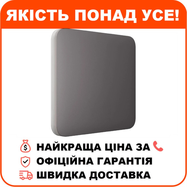 Вимикач Ajax LightSwitch 1-клавішний Grey, фото 1