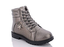 Зимові черевики хутро еко шкіра бронзові 36 37 38 39 41