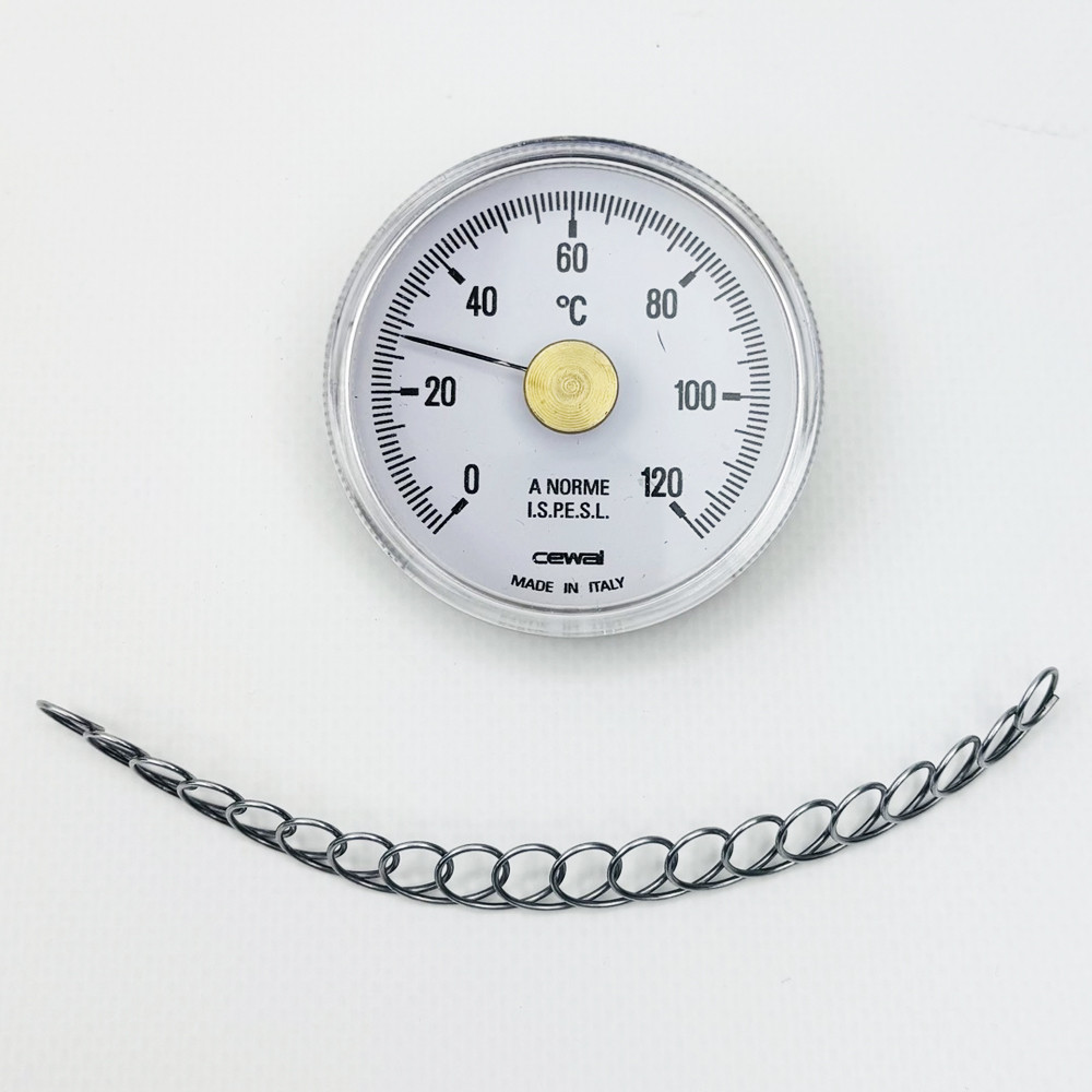 Термометр накладний  0-120°C з пружинкою Boiler Sereis, фото 1