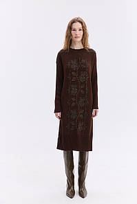 В'язана сукня «Вербена» (шоколад,карамель)