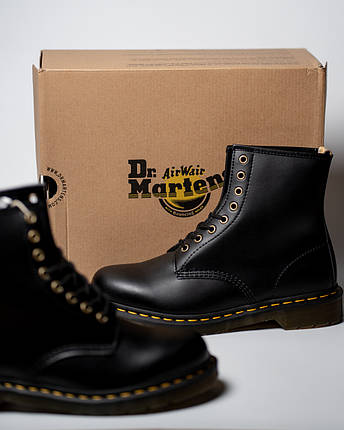 Черевики Dr. Martens Vegan 1460 Black Felix Rub Off 14045001 чорні, фото 1