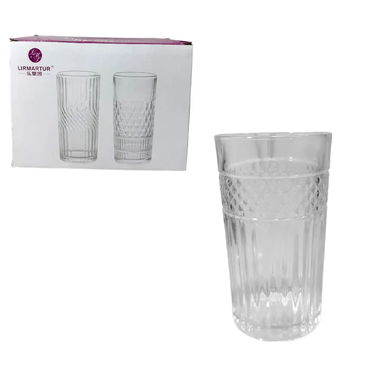 Набір скляних склянок "Вестхіл" 280 мл 6шт Helios PK75146D/G, фото 1