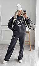Жіночий спортивний костюм на флісі великого розміру Розміри: 42-46, 48-52, фото 5