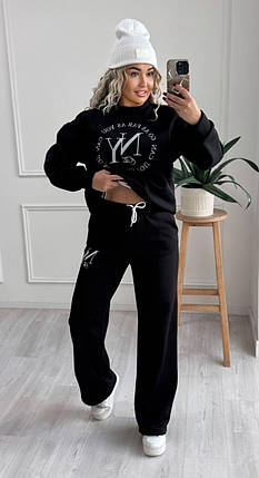 Жіночий спортивний костюм на флісі великого розміру Розміри: 42-46, 48-52, фото 1