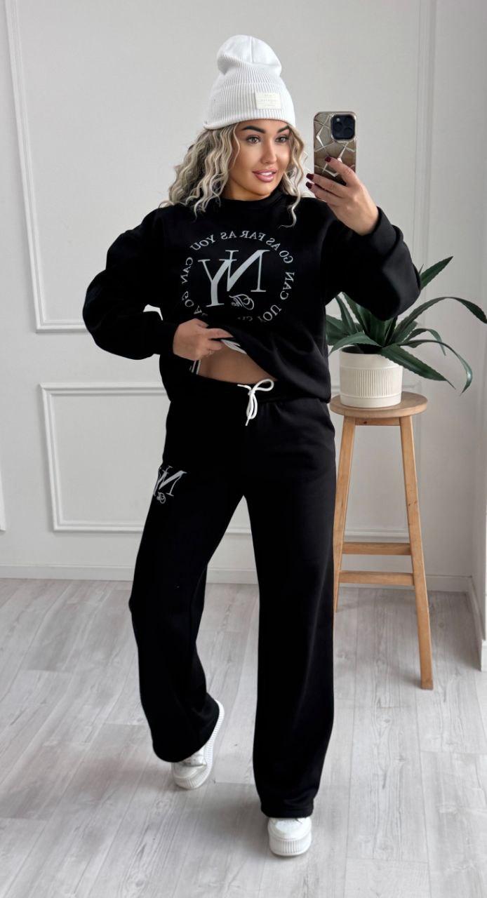 Жіночий спортивний костюм на флісі великого розміру Розміри: 42-46, 48-52