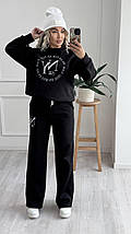 Жіночий спортивний костюм на флісі великого розміру Розміри: 42-46, 48-52, фото 2