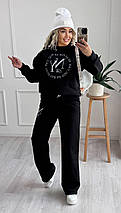 Жіночий спортивний костюм на флісі великого розміру Розміри: 42-46, 48-52, фото 3