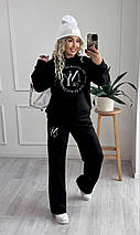 Жіночий спортивний костюм на флісі великого розміру Розміри: 42-46, 48-52, фото 4