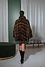 Шубка з натуральної норочки у вільному дизайні oversized!, фото 7
