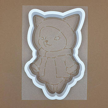 Набір вирубка з трафаретом Лисичка 14.5 см