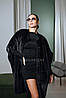 Жилет oversized з хутра норочки графітовий колір!, фото 3