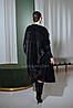 Жилет oversized з хутра норочки графітовий колір!, фото 8