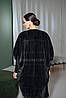 Жилет oversized з хутра норочки графітовий колір!, фото 9